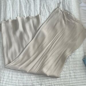 Elegant Satin Maxi Skirt